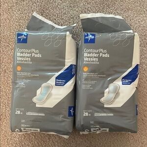 Medline Contour Plus Bladder Pads – Moderate Absorbency 56 Total 2 Packs diaper